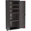 Suncast Commercial Commercial Storage Cabinet, Dark Gray, 72" H X 30" W X 20-1/4" D, Unassembled