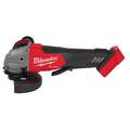 Milwaukee Angle Grinder: 4 1/2 in_5 in Wheel Dia, Paddle, without Lock-On, Adj Guard/Anti-Kickback Clutch
