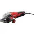 Angle Grinder, 5" Wheel Dia., 13 Amps, 120VAC, 11,000 No Load RPM, Paddle Switch