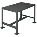 Fixed Height Work Table, Steel, 24" Depth, 36" Height, 48" Width,2000 lb. Load Capacity