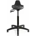 Bevco Sit/Stand Stool with 22" to 32" Seat Height Range and 300 lb. Weight Capacity, Black