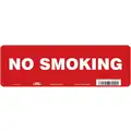 Vinyl No Smoking Sign with No Header, 5" H x 14" W