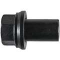M22-1.50 Wheel Nut with Black Finish; 33 mm Across the Flats, 28 mm Sleeve Length