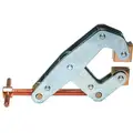 Kant-Twist Cantilever Clamp: 1 in Max. Opening, 1/2 in Throat Dp, Zinc Plated, Copper Plated Steel