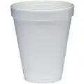 Dart Disposable Hot Cup: Foam, Uncoated/Unlined, 10 oz Capacity, Patternless, White, 1,000 PK