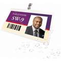 Swingline Laminating Pouches: ID Badge, 3.75 in L, 2 9/16 in W, 5 mil Thick, 25 PK