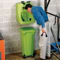 Honeywell Fend-All Eyewash Station Waste Container: Polyethylene, 33 3/4 in Ht, 17 7/8 in Lg, 16 1/2 in Wd