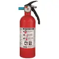 2 lb., BC Class, Dry Chemical Fire Extinguisher; 6 ft. Range Max., 8 to 12 sec. Discharge Time