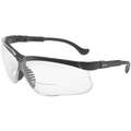 Clear Scratch-Resistant Bifocal Safety Reading Glasses, +1.5 Diopter