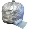 Ability One Trash Bags: 13 gal Capacity, 24 in Wd, 30 in Ht, 0.7 mil Thick, White, 120 PK