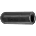 3/8" OD Black Rubber Vacuum Cap