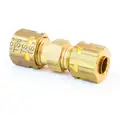 Compression Fitting Union With Captive Sleeve, Brass, 3/16"