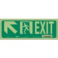 Safety Sign, Sign Format Other Format, Exit (Diagonal Up Left Arrow), Sign Header No Header