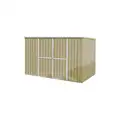 Outdoor Storage Shed: 11 3/8 ft. x 6 1/4 ft. x 6 1/4 ft, 342 cu ft. Capacity, Beige