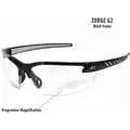 Edge Eyewear Clear Scratch-Resistant Safety Reading Glasses, +2.5 Diopter