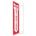 Fire Equipment, No Header, Plastic, 18" x 4", With Mounting Holes, Not Retroreflective