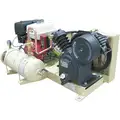 Stationary Air Compressor: 2 Stage, 13 hp Engine, Honda, 17.2 cfm, 4 gal Air Tank