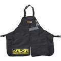 Black, Tool Apron, Nylon, 28 to 44" Waist Size, Number of Pockets 2