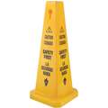 Tough Guy Traffic Cone: Polypropylene, 26 in x 10 9/10 in x 10 9/10 in Nominal Sign Size, Not Retroreflective