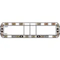 Vantage Amber Light Bar, LED Lamp Type, Permanent Mounting, Number of Heads: 22