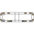 Vantage Amber Light Bar, LED Lamp Type, Permanent Mounting, Number of Heads: 14