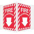 Fire Equipment, No Header, Plastic, 12" x 14", With Mounting Holes, Not Retroreflective