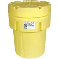 95 gal. Yellow Polyethylene Open Head Overpack Drum
