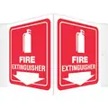 Fire Equipment, No Header, Plastic, 6" x 8-1/2", With Mounting Holes, Not Retroreflective
