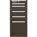 Kennedy Heavy Duty Side Cabinet with 5 Drawers; 20" D x 29-1/8" H x 13-5/8" W, Brown