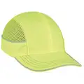 Bump Cap, Long Brim Baseball, Hi-Visibility Green, Fits Hat Size One Size Fits Most