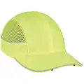 Bump Cap, Long Brim Baseball, Hi-Visibility Green, Fits Hat Size One Size Fits Most