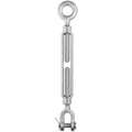 Turnbuckle, Jaw and Eye, 1035 Hot Roll Galvanized Steel Body/Fittings, 8-3/4 Close Length (In.)