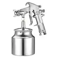 Speedaire Conventional Spray Gun: 10 in Pattern Size, 1 qt Cup Capacity, 7.2 cfm @ 40 psi, Siphon