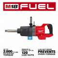Milwaukee Impact Wrench: 1 in Square Drive Size, 1,900 ft-lb Fastening Torque, 2,000 ft-lb Breakaway Torque