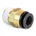 DOT Approved Composite Male Connector Air Brake Fitting, 1/4 in. Tube OD x 1/8 in. Pipe Thread