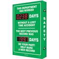 Safety Record Signs, 29 x 20In, AL, ENG
