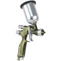 Binks Conventional Spray Gun: 4 in to 6 in Pattern Size, 4 oz Cup Capacity, 7.8 cfm @ 30 psi, Medium