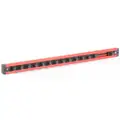 Westward Red and Black Magnetic Socket Holder, Aluminum / Plastic, 18-3/4" Length, 1-3/8" Width