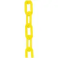 Mr. Chain Plastic Chain: Outdoor or Indoor, 2 in Size, 100 ft Lg, Yellow, Polyethylene