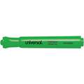 Universal Wide Highlighter with Chisel Tip, Fluorescent Green, 12 PK