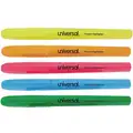 Universal Pen Style Highlighter Set with Chisel Tip, Fluorescent Blue, Fluorescent Green, Fluorescent Orange,