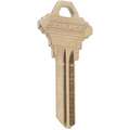Schlage Key Blank, For Use With Cylinders, Commercial/Residential, Solid Brass, SC4
