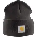 Carhartt Hat: Watch Cap, Black, Universal, Hat, Acrylic, Ears/Head, Cuffed Beanie, Gen Purpose