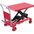 Mobile Scissor Lift Table, 2000 lb. Load Capacity, 39" Lifting Height Max.