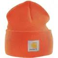 Carhartt Knit Cap, Universal, Bright Orange, Covers Ears, Head, Watch Cap