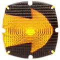 Truck-Lite 9384A Square Bus Light Replacement Lens; Amber