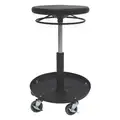 Shopsol Welding Stool with 18" to 26" Seat Height Range and 300 lb. Weight Capacity, Black