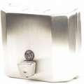 Tough Guy Wall Mounted, Manual Liquid Soap/Lotion Dispenser; 47 oz., Silver