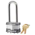 Master Lock Lockout Padlock, Gray, Lockout Padlock Key Type: Alike, 2-1/2", Laminated Steel Body Material