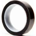 3M Film Tape: PTFE Slick Surface Film Tape, Brown, 1 in x 36 yd, 3.7 mil Tape Thick, Silicone, 3M 5490